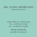 Zahnarzt Erding, Dr. Ivana Moreano, Schlafmedizin, Prophylaxe, Zahnreinigung, Implantologie, Implantate Notdienst